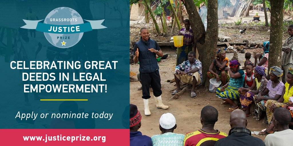 Grassroots Justice Prize Competition 2019 (Win $10,000 and trip to U.N High-Level Political Forum in New York)