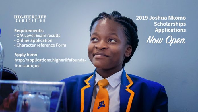 Higherlife Foundation Joshua Nkomo Scholarship 2019