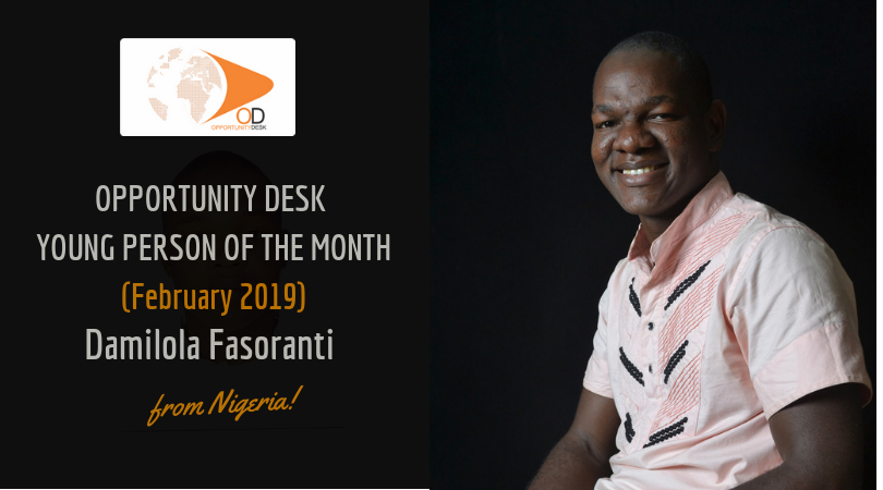 Damilola Fasoranti from Nigeria is OD Young Person of the Month for February 2019!