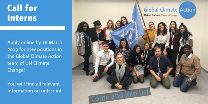 UNFCCC Global Climate Action Communications Internships 2019 in Bonn, Germany