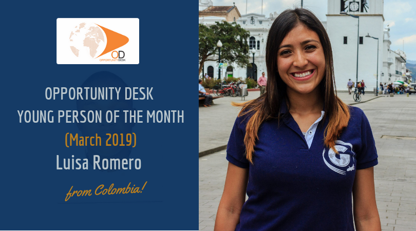 Luisa Romero from Colombia is OD Young Person of the Month for March 2019!