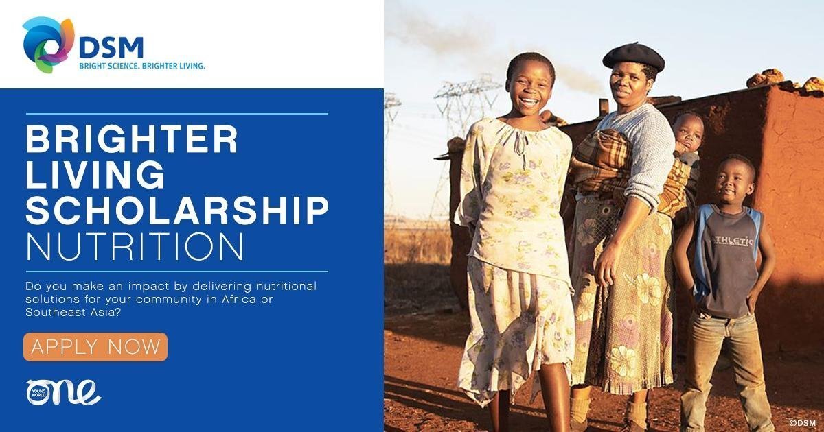DSM: Brighter Living Scholarship to attend the One Young Summit 2019 in London (Fully-funded)