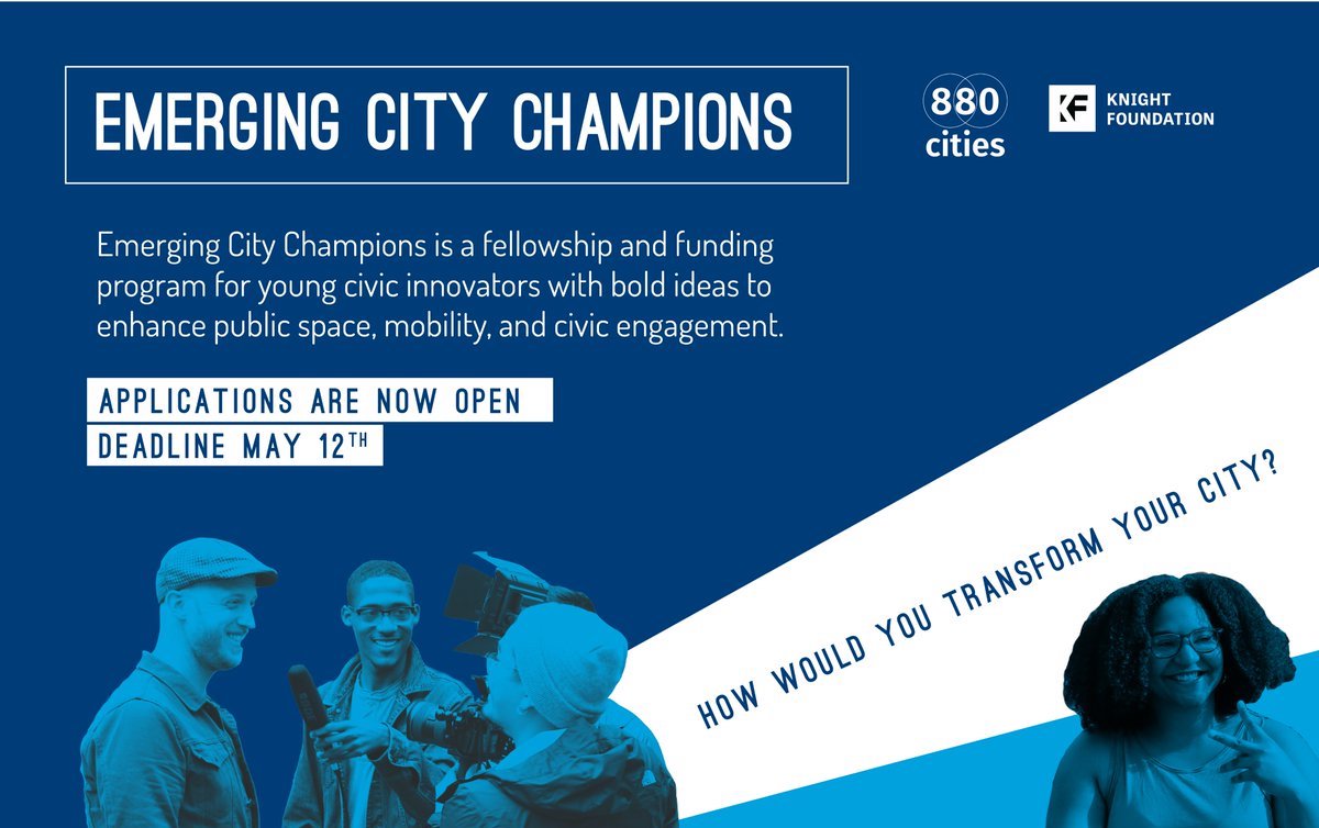 Emerging City Champions Fellowship and Funding Program 2019 for Young Civic Innovators (Fully-funded to Toronto + $5,000)