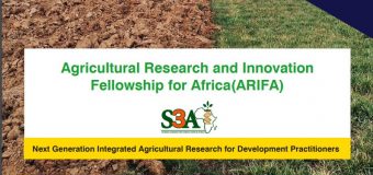 Agricultural Research and Innovation Fellowship for Africa (ARIFA) 2019