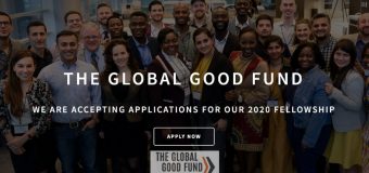 Global Good Fund Fellowship 2020 for Young Social Innovators