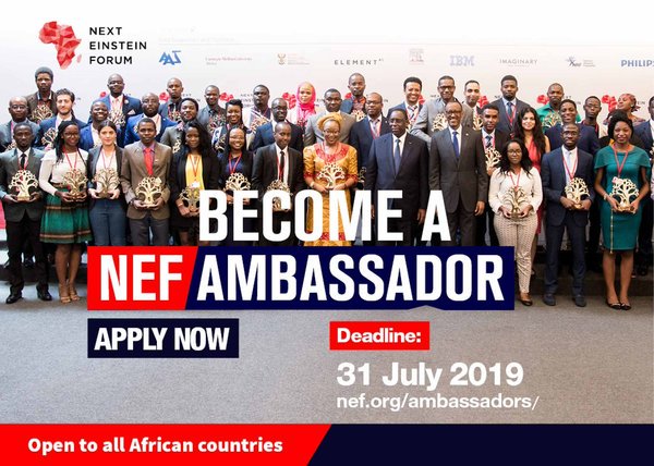 Next Einstein Forum (NEF) Ambassadors Programme 2019