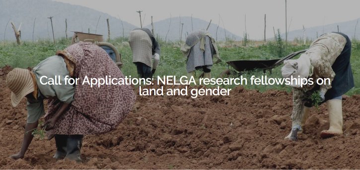 NELGA Research Fellowships on Land and Gender 2019 (Funding available)
