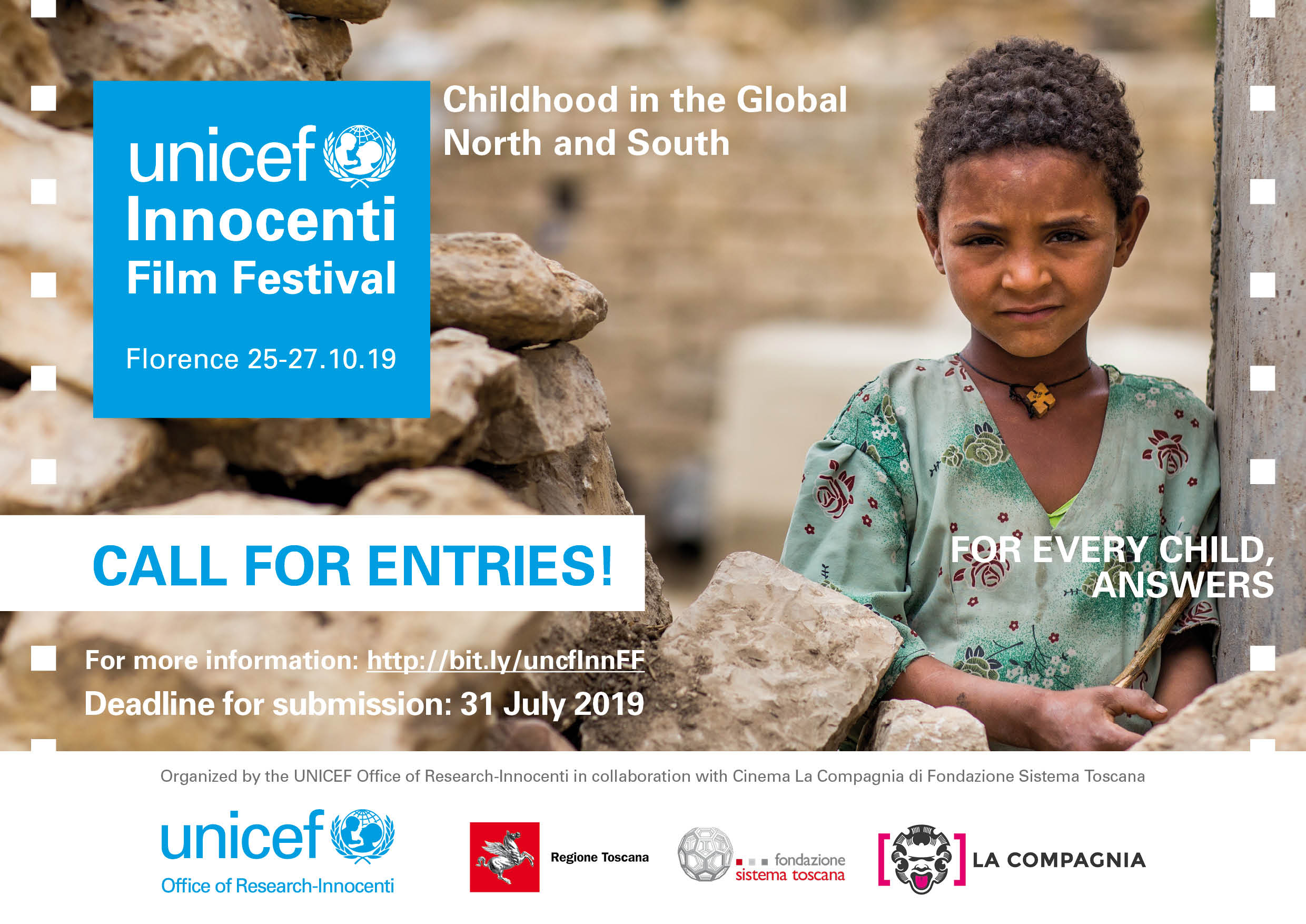 Call for Entries: UNICEF Innocenti Film Festival 2019 for Filmmakers