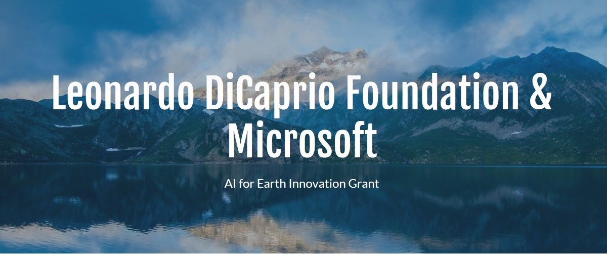 Leonardo DiCaprio Foundation/Microsoft AI for Earth Innovation Grant 2019 (Up to $100,000)