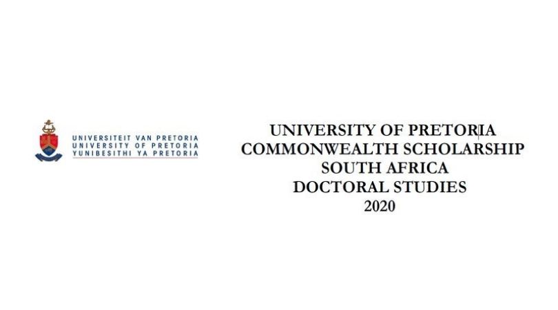 University of Pretoria Doctoral Commonwealth Scholarship 2020