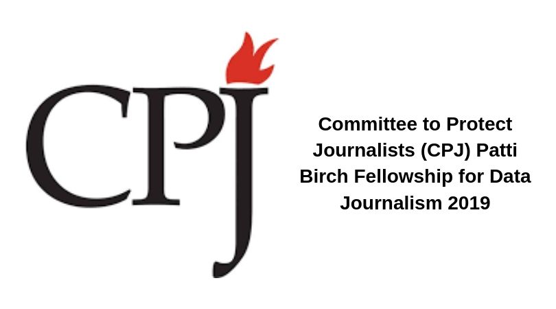 Committee to Protect Journalists (CPJ) Patti Birch Fellowship for Data Journalism 2019 (Stipend of $40,000)