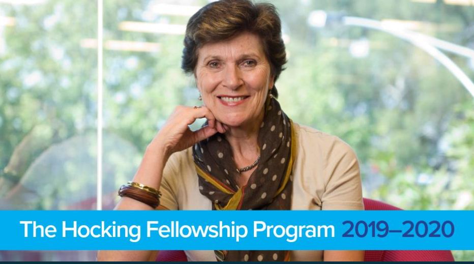 Call for Applications: Hocking Fellowship Program 2019-2020 (Up to $20,000AUD)