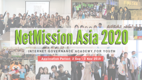 NetMission.Asia 2020 – Internet Governance Academy for Youth
