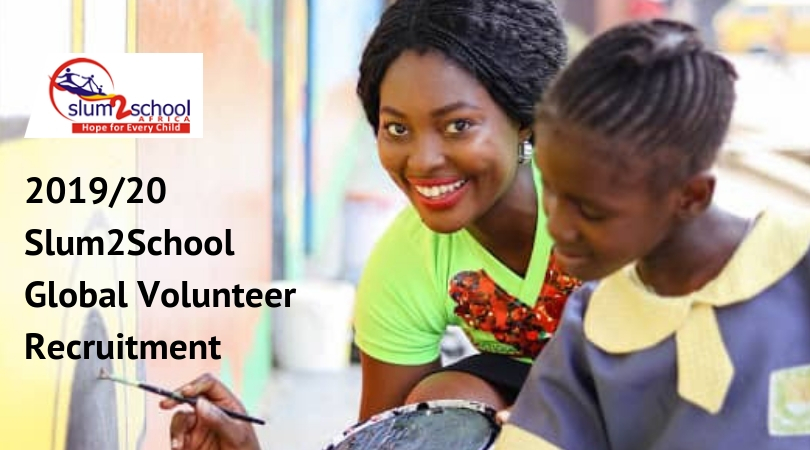 Slum2School Call for Global Volunteers 2019/20