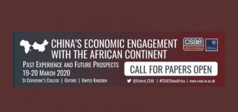 Call for Papers: University of Oxford Centre for the Study of African Economies (CSAE) Conference 2020