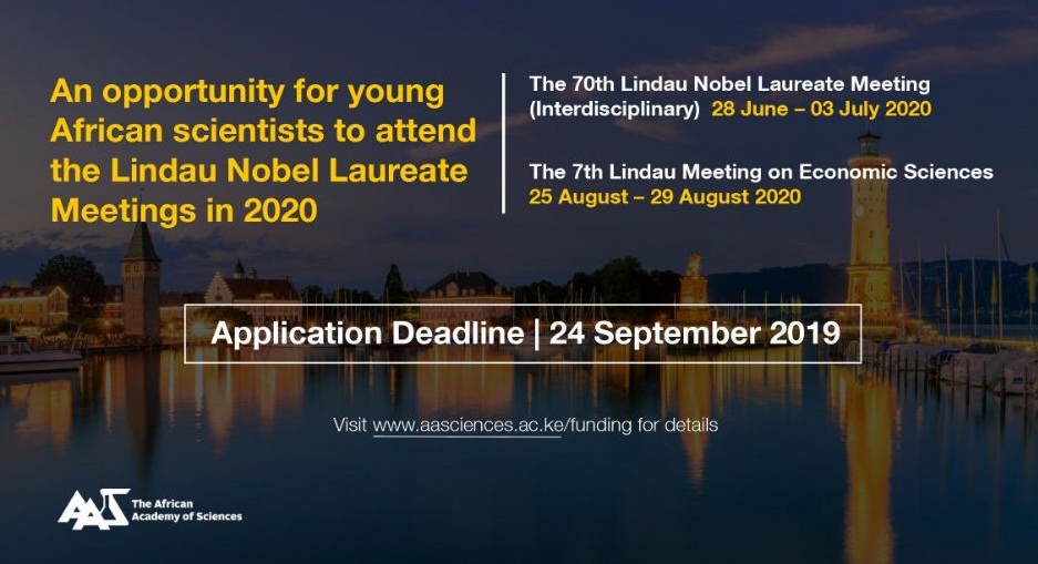 AAS Nominations for African Scientists to attend the 7th Lindau Meeting on Economic Sciences 2019