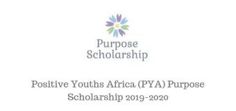 Positive Youths Africa (PYA) Purpose Scholarship 2019/2020 for Refugees and IDPs in Cameroon