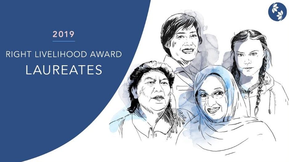 Right Livelihood Award 2020 for Outstanding Activists