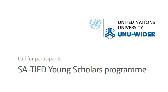 UNU-WIDER SA-TIED Young Scholars Programme 2019/2020