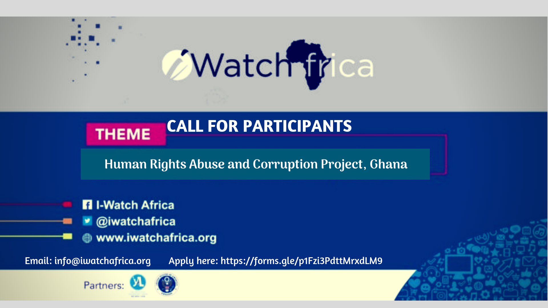 Call for Participants: iWatch Africa Human Rights Abuse & Corruption Project 2019 in Ghana