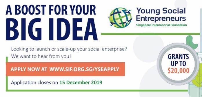 Singapore International Foundation’s Young Social Entrepreneurs (YSE) Programme 2020