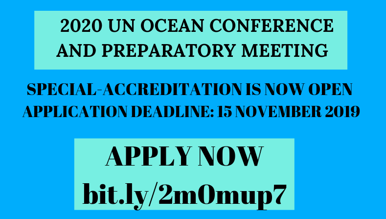 United Nations Ocean Conference 2020: Apply for Special-accreditation!