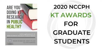 NCCPH Knowledge Translation Graduate Student Awards 2020