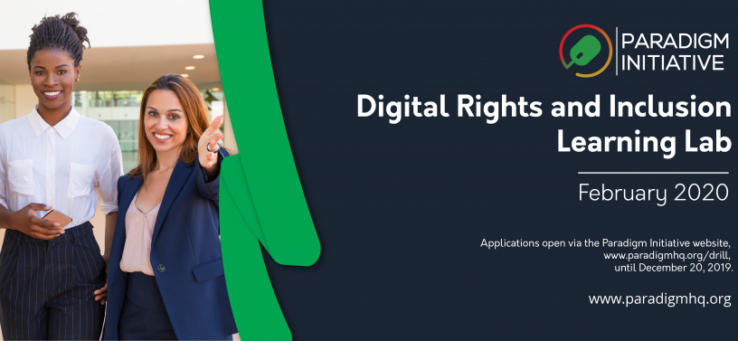 Paradigm Initiative Digital Rights and Inclusion Learning Lab (DRILL) Fellowship Program 2020