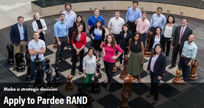 Pardee RAND Graduate School Ph.D. Program in Policy Analysis 2020 (Funding available)