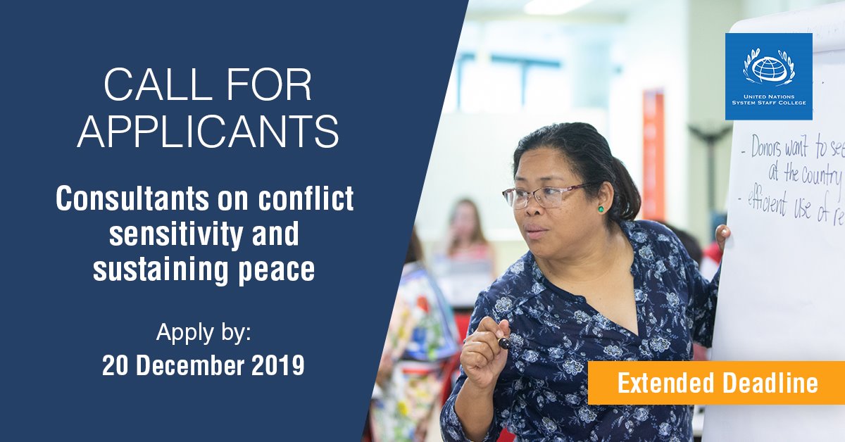 United Nations System Staff College (UNSSC) Call for Consultants on Sensitivity and Sustaining Peace