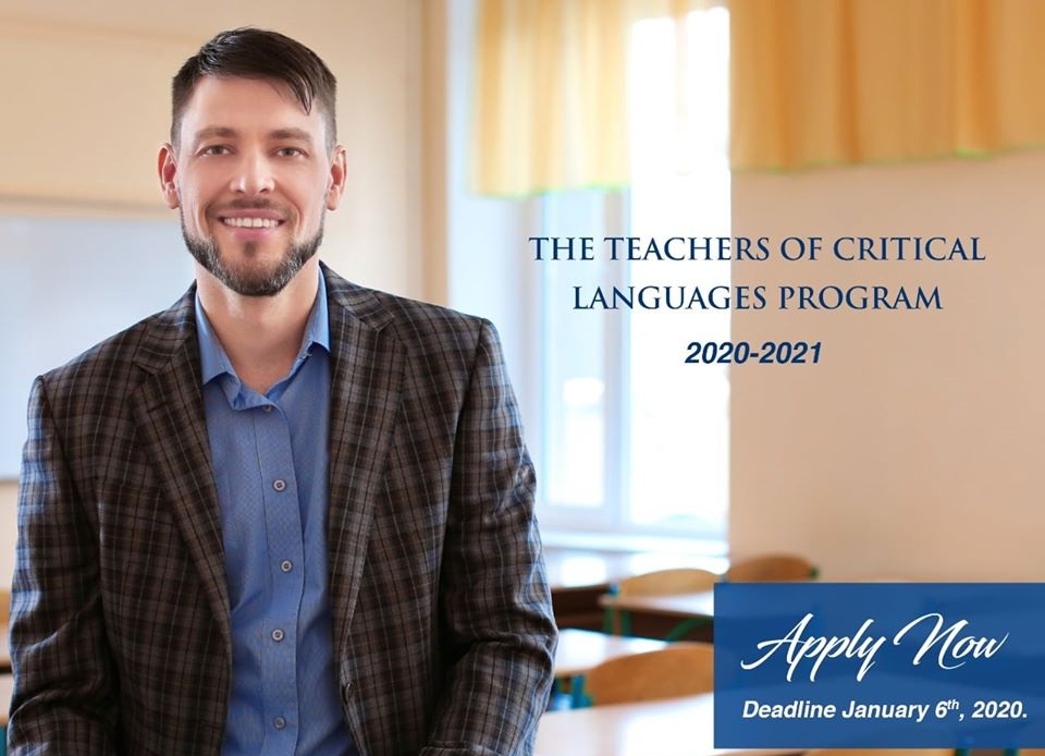 U.S. Department of State Teachers of Critical Languages Program 2020-2021 for Arabic Teachers (Fully-funded)