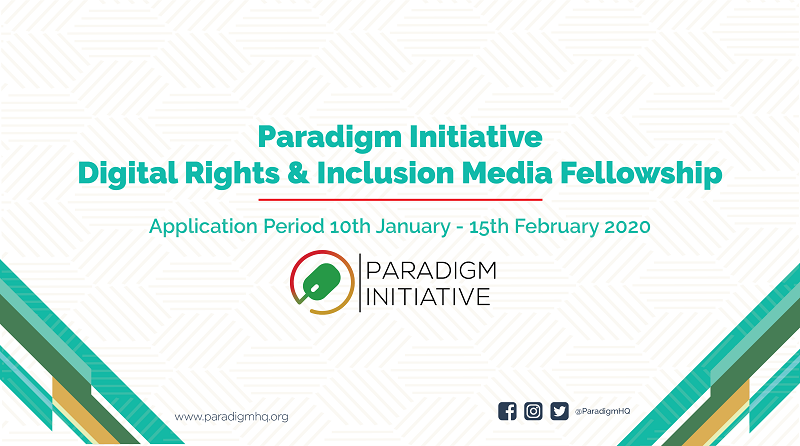Paradigm Initiative Digital Rights and Inclusion Media Fellowship 2020 for Journalists (Funded)