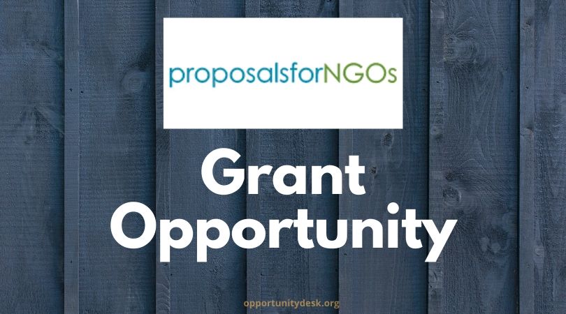 proposalsforNGOs Small Grant Opportunity 2020