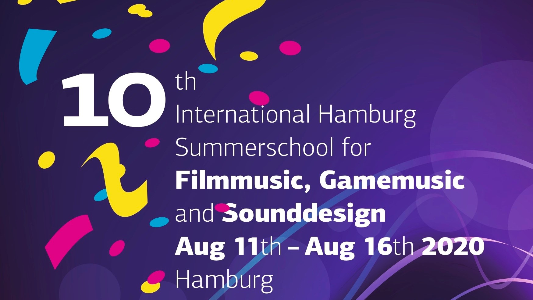 10th Hamburg International Summer Academy for Film Music, Game Music and Sound Design 2020 (Scholarship available)