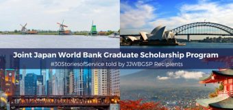 Joint Japan/World Bank Graduate Scholarship Programme 2023-2025 (Fully-funed)