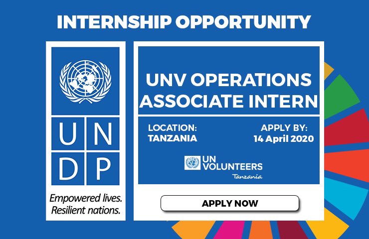 UNDP UNV Operations Associate Internship Program 2020 in Tanzania