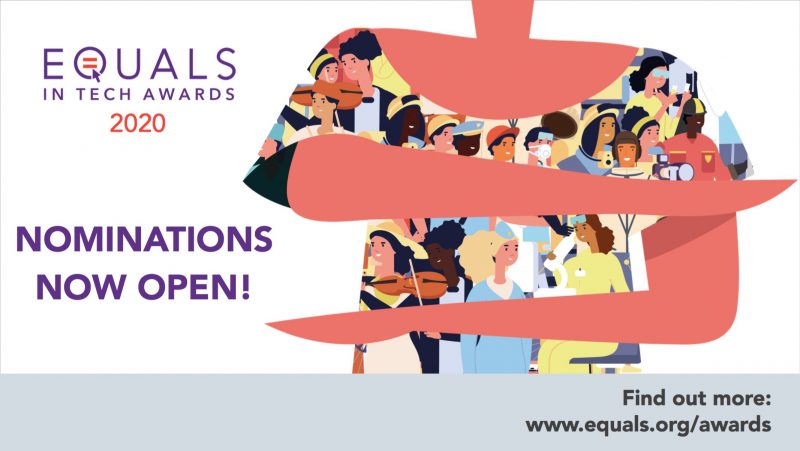 EQUALS in Tech Awards 2020 for Initiatives and Projects Promoting Gender Equality
