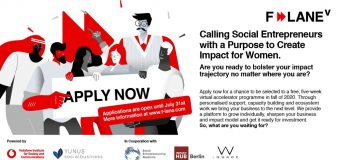 F-LANE Virtual Acceleration Programme 2020 for Early-stage Entrepreneurs