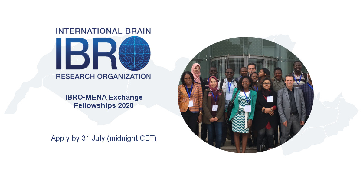 IBRO-MENA Exchange Fellowship Program 2020 (up to $2,000)