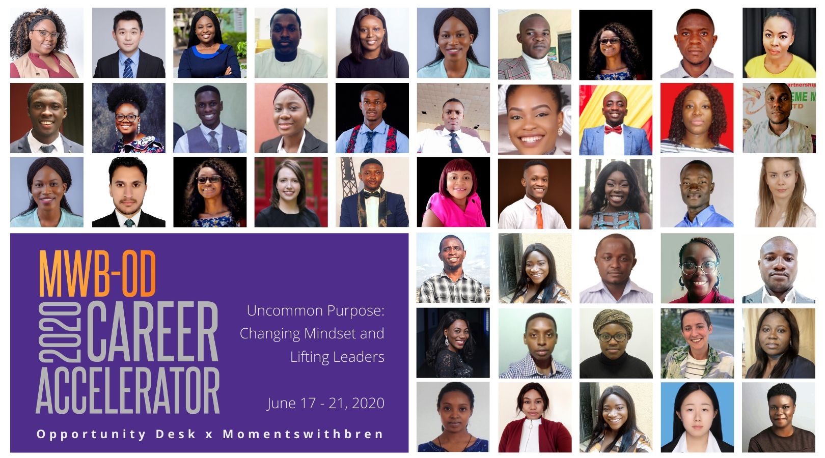 MWB-OD hosts 1st Career Accelerator Program 2020 on “Uncommon Purpose: Changing Mindset and Lifting Leaders”