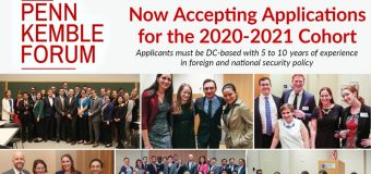 Penn Kemble Forum on Democracy Fellowship 2020-2021 for Young Foreign Policy Professionals in the US