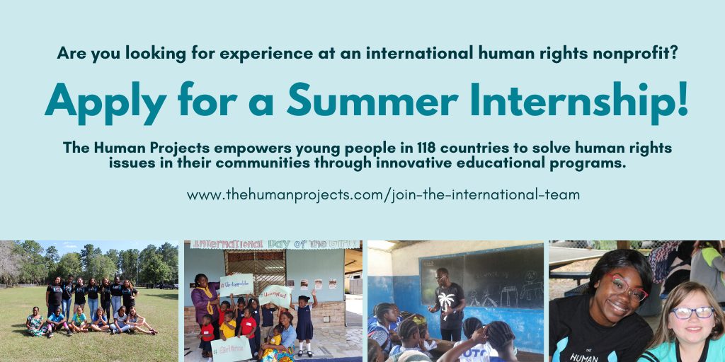 Remote Summer Internship 2020 at International Human Rights Nonprofit