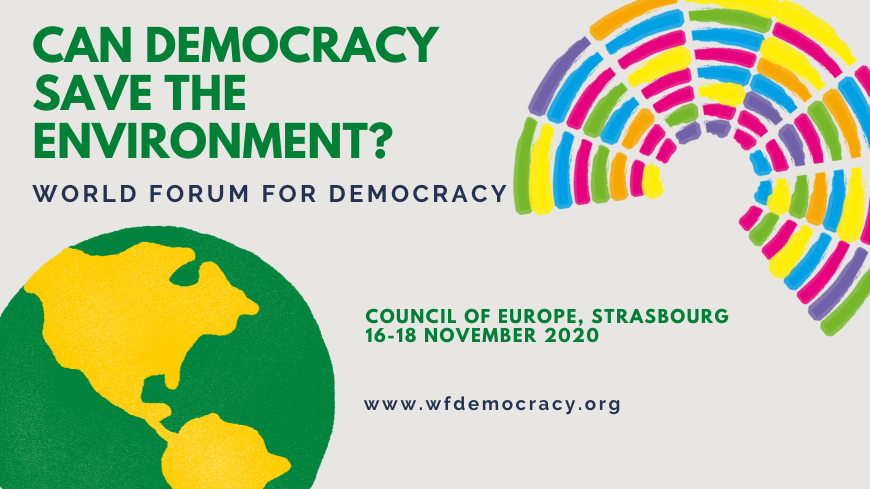 Call for Initiatives: Council of Europe World Forum for Democracy 2020 (Funded to Strasbourg, France)