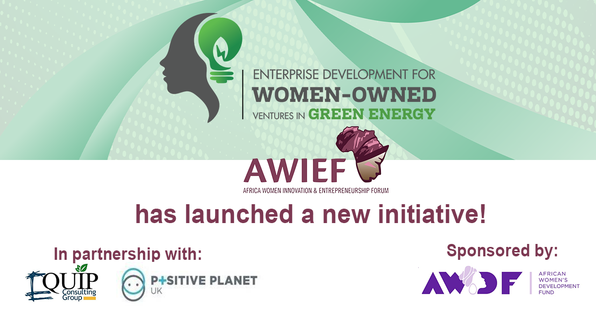 AWIEF Green Energy Startup Incubator 2020 for African Women Entrepreneurs