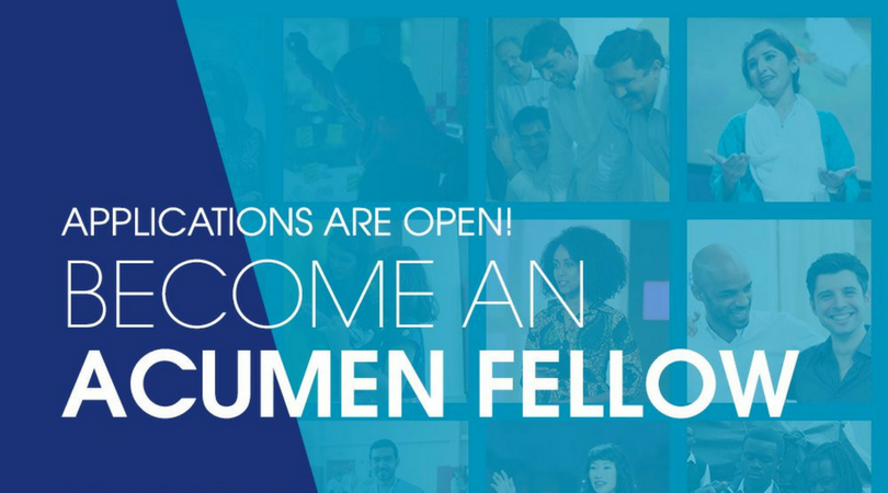 Acumen West Africa Fellowship 2020 for Entrepreneurs and Organization-builders