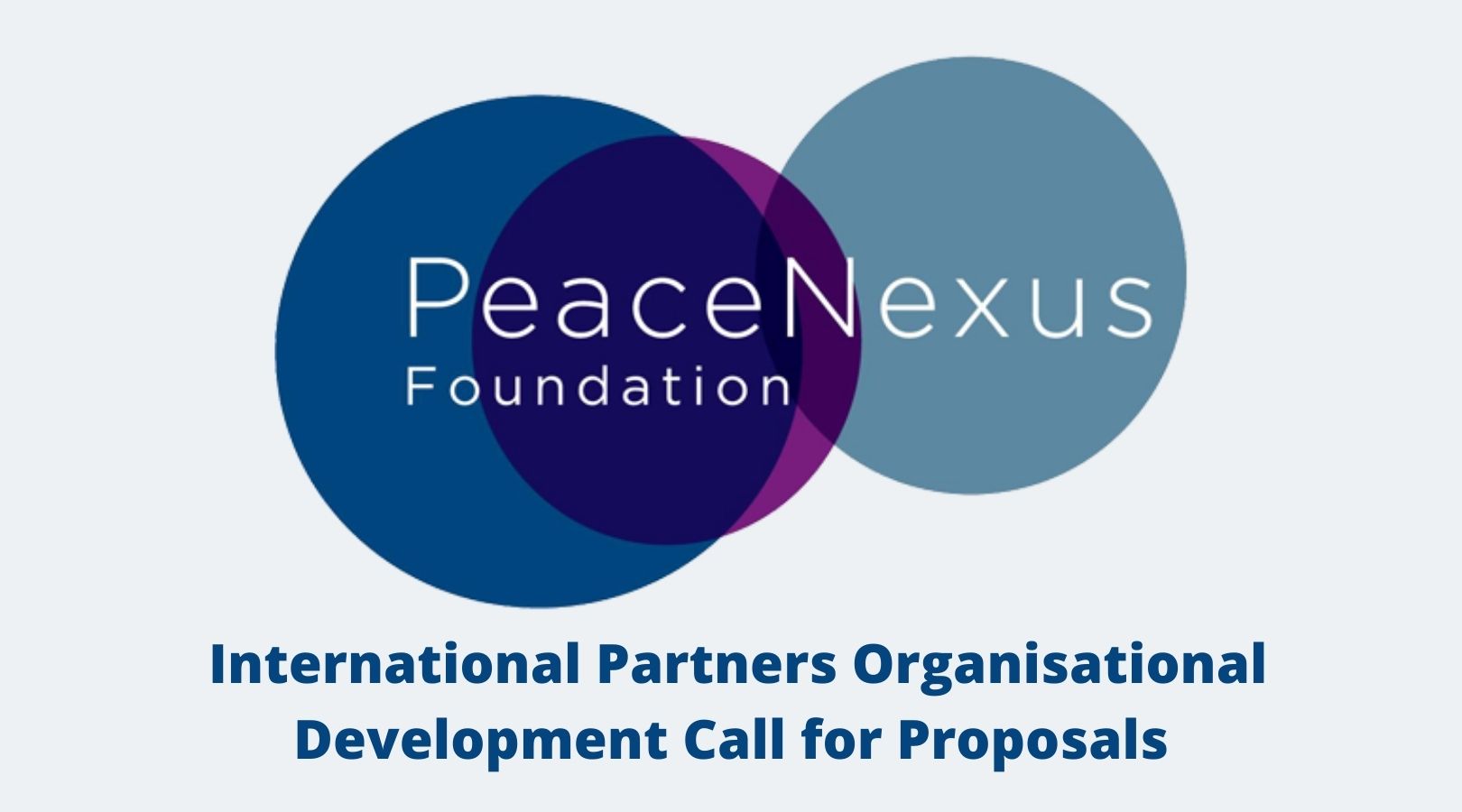 PeaceNexus International Partners Organisational Development 2020 Call for Proposals