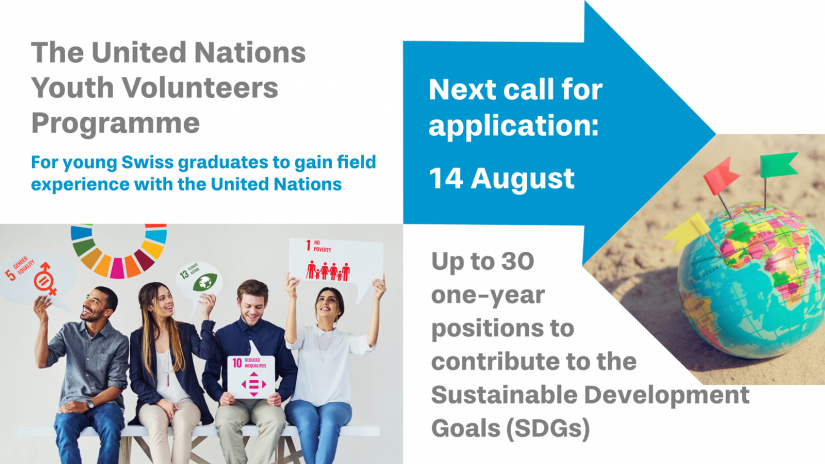 United Nations Youth Volunteers Programme 2020 for Young Swiss Graduates (fully-funded)