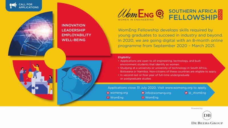 WomEng Southern Africa Fellowship 2020/2021 for Female Students