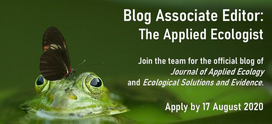 British Ecological Society is hiring a Blog Associate Editor for The Applied Ecologist