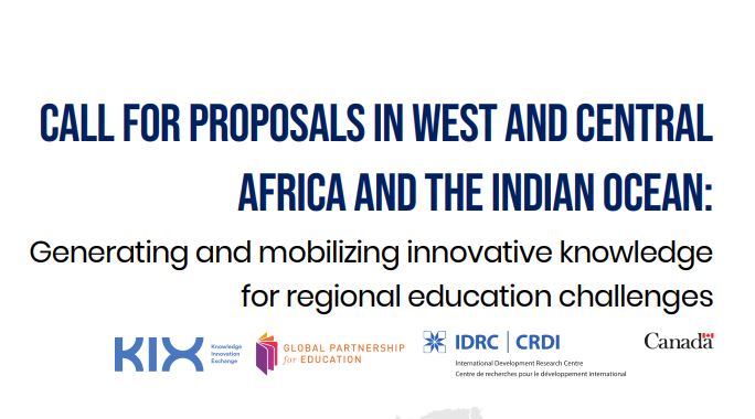 IDRC/GPE Call for proposals: Generating and Mobilizing Innovative Knowledge for Regional Education Challenges 2020